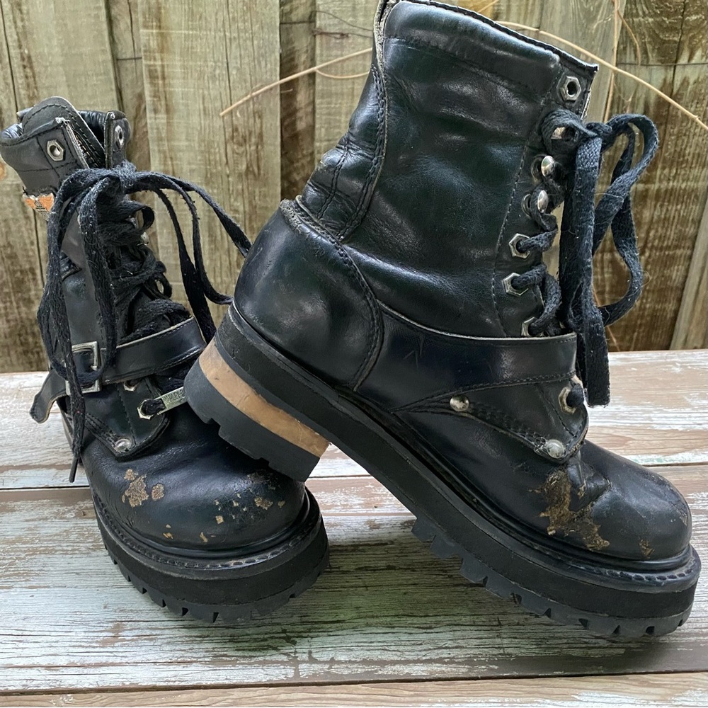 Harley-Davidson Black Combat Boots
